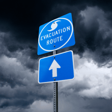 Hurricane prep - know your evacuation route