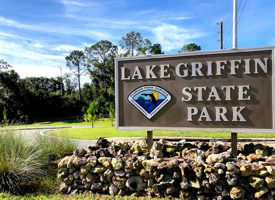 lake griffin state park sign