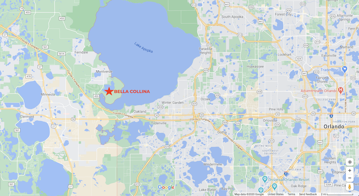 where is bella collina located in lake county, fl